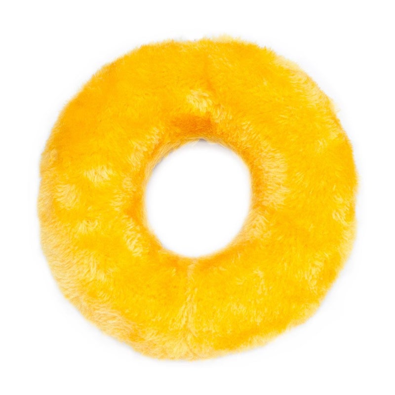 ZippyPaws Donutz - No Stuffing Dog Toys to Keep Them Busy, for Small and Medium Dogs, Squeaky Pet Toy for Boredom, Unstuffed Chew Toy, Soft Plush Puppy Products, Funny Food Toy - Chocolate Donut - Image 2